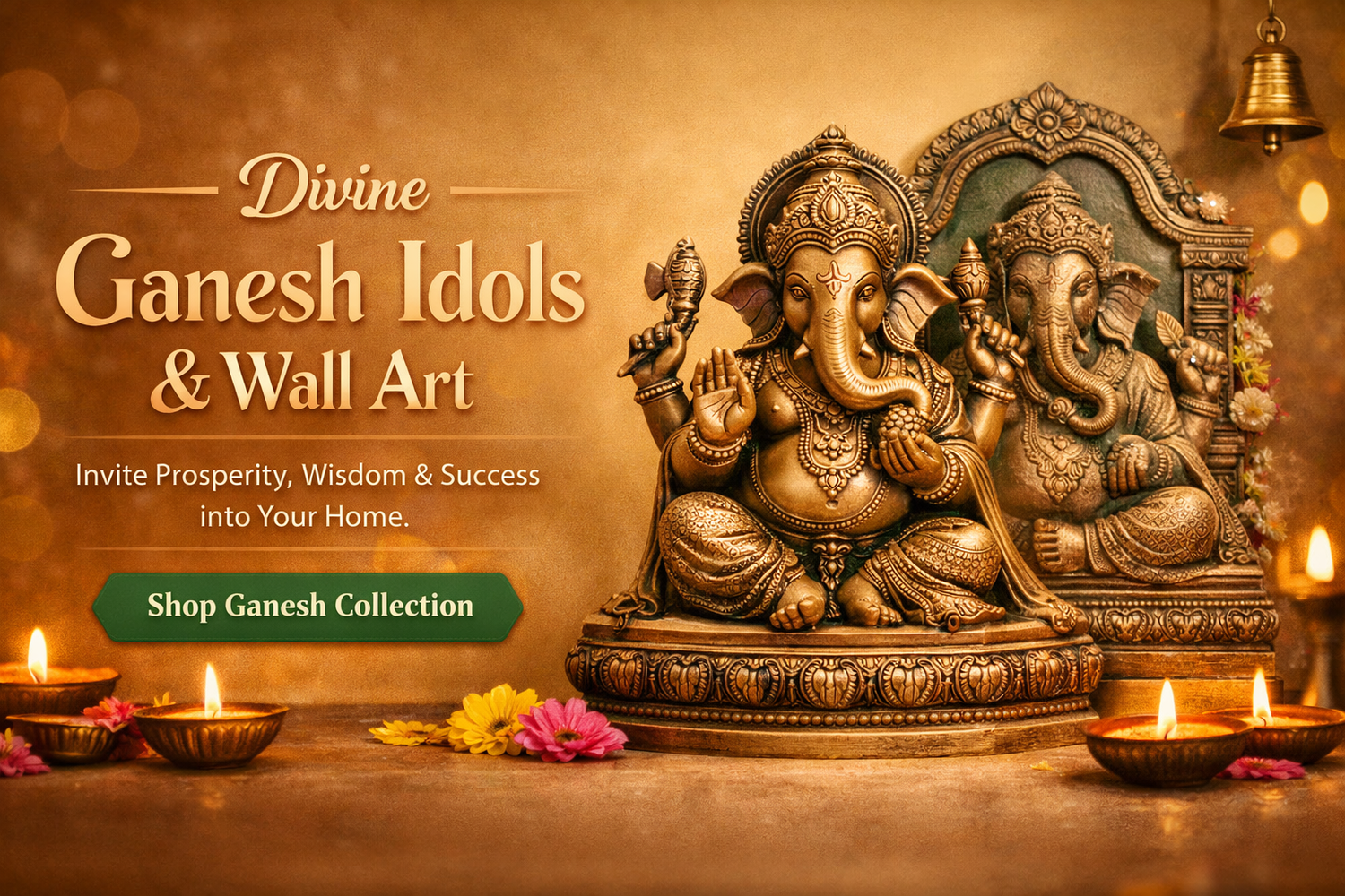 Ganesh Idols & Wall Decor Collection-ArtyCraftz.com