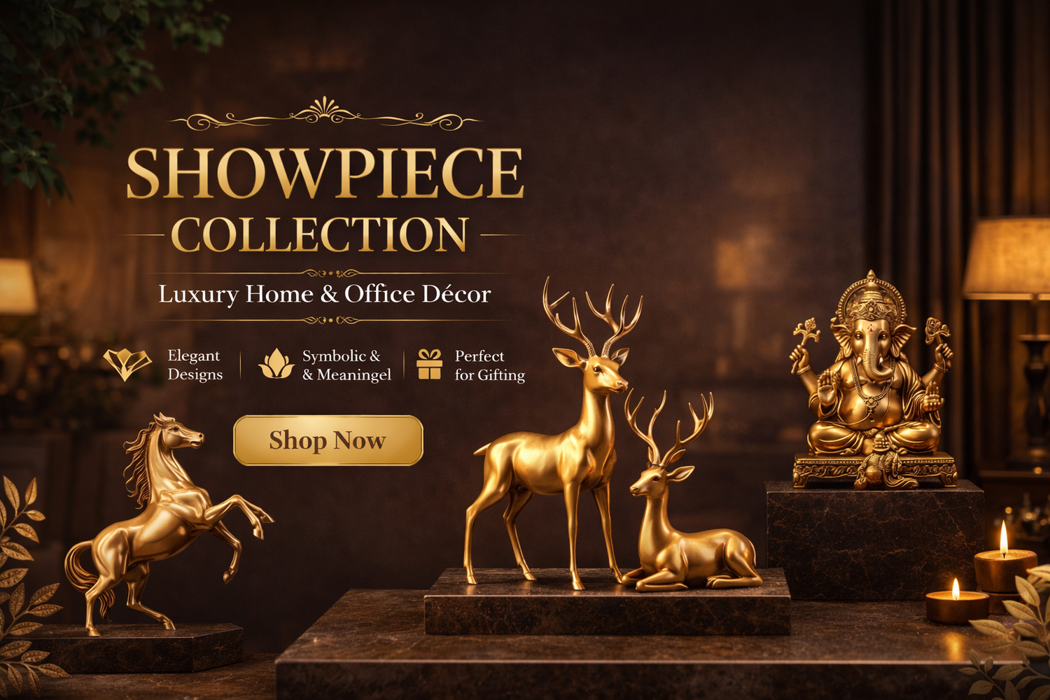 Luxury home decor collection showcase