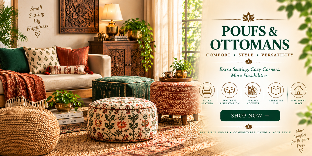 Poufs & Ottomans Online-Artycraftz.com