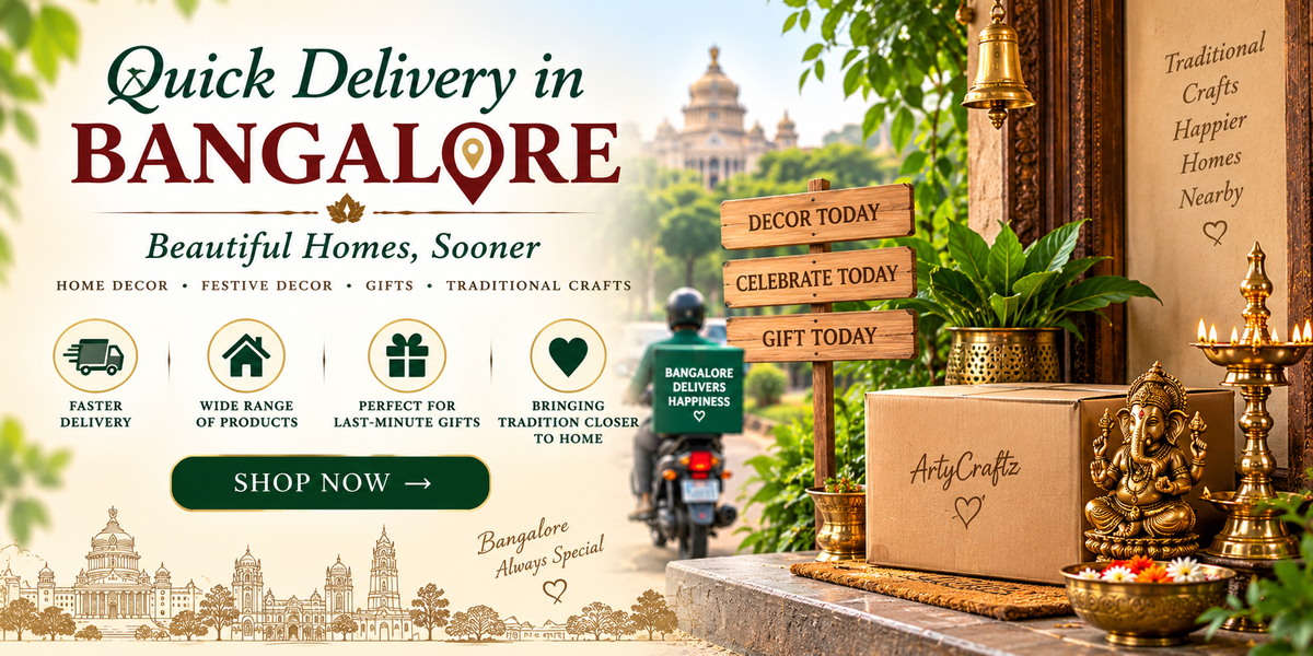 Quick Delivery in Bangalore-artycraftz.com