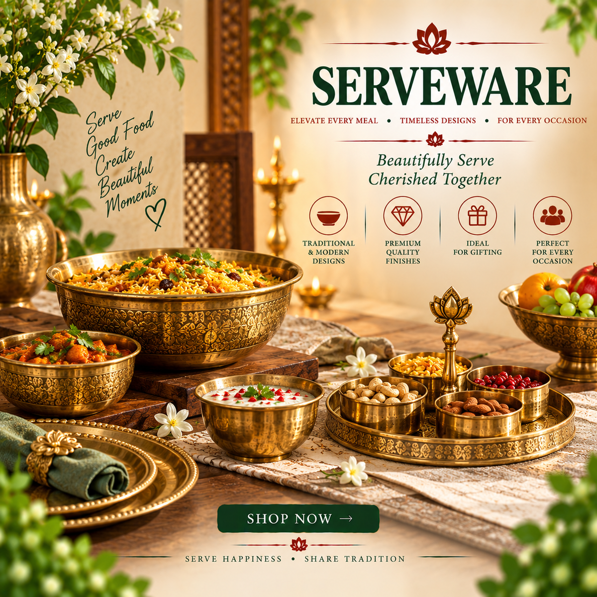 Serving Bowls, Trays & Platters-ArtyCraftz.com