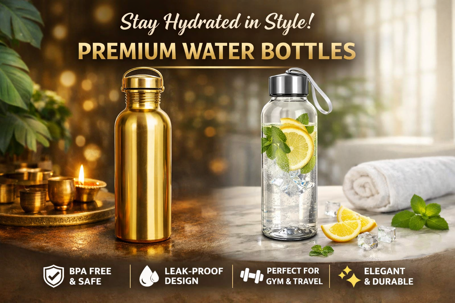 Stay hydrated with premium style