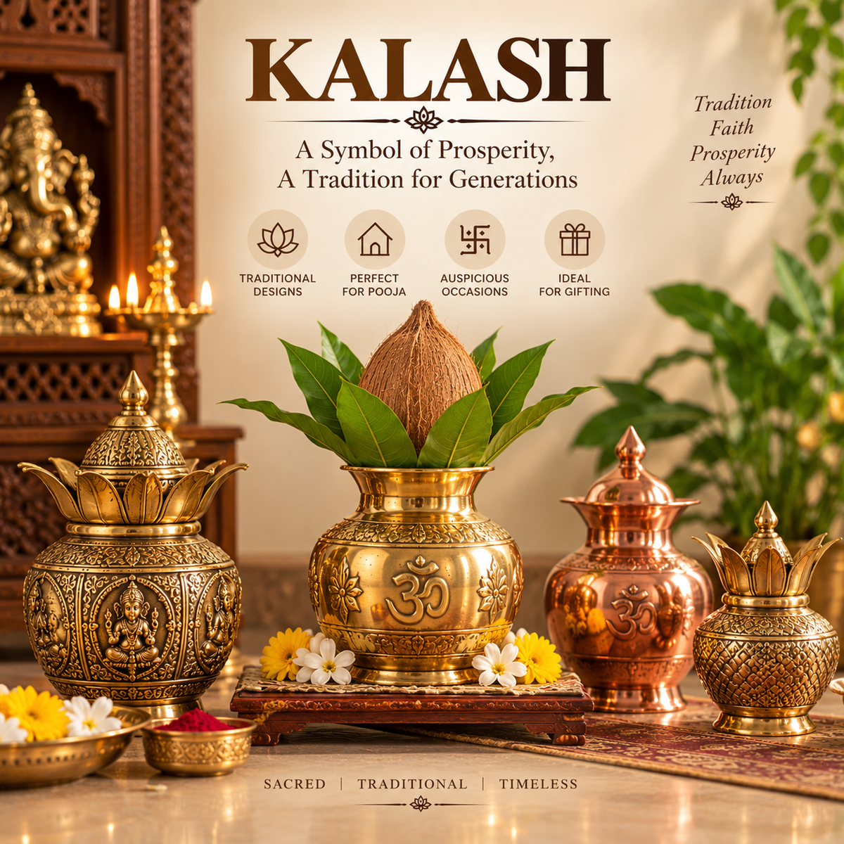 Kalash Online - Traditional Kalash for Pooja & Auspicious Occasions