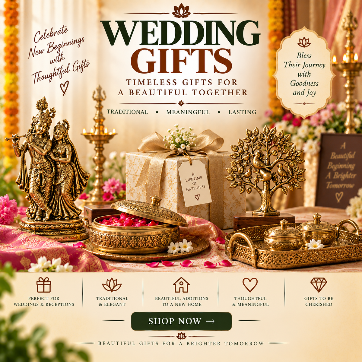Traditional & Unique Wedding Gift Ideas-ArtyCraftz.com