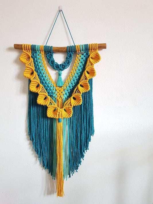 Bohemian Aesthetic Macrame Wall Hanging