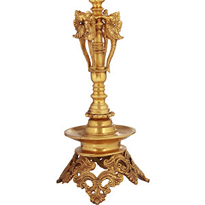 Handcrafted Brass Peacock Diya for Pooja and Gifting Wedding