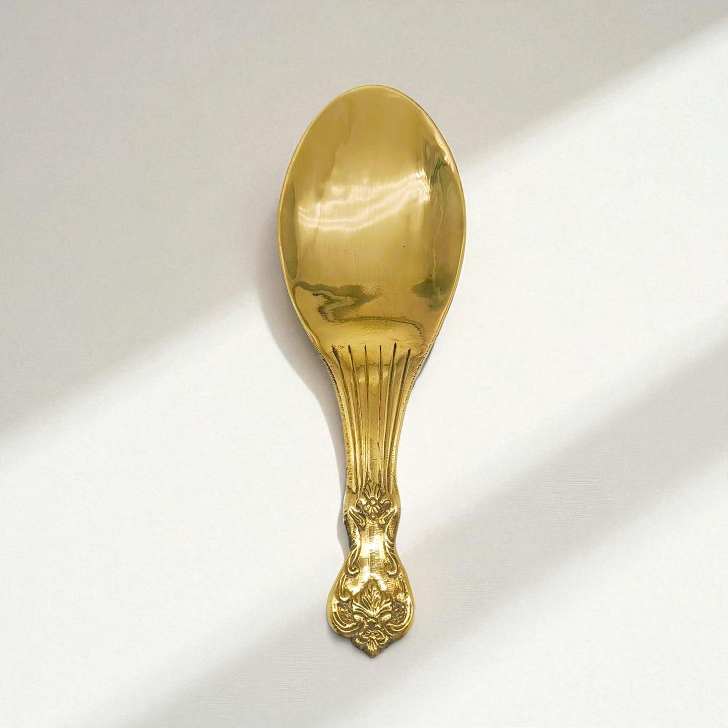 Brass Rice Palta | Traditional Brass Serving Spoon for Rice