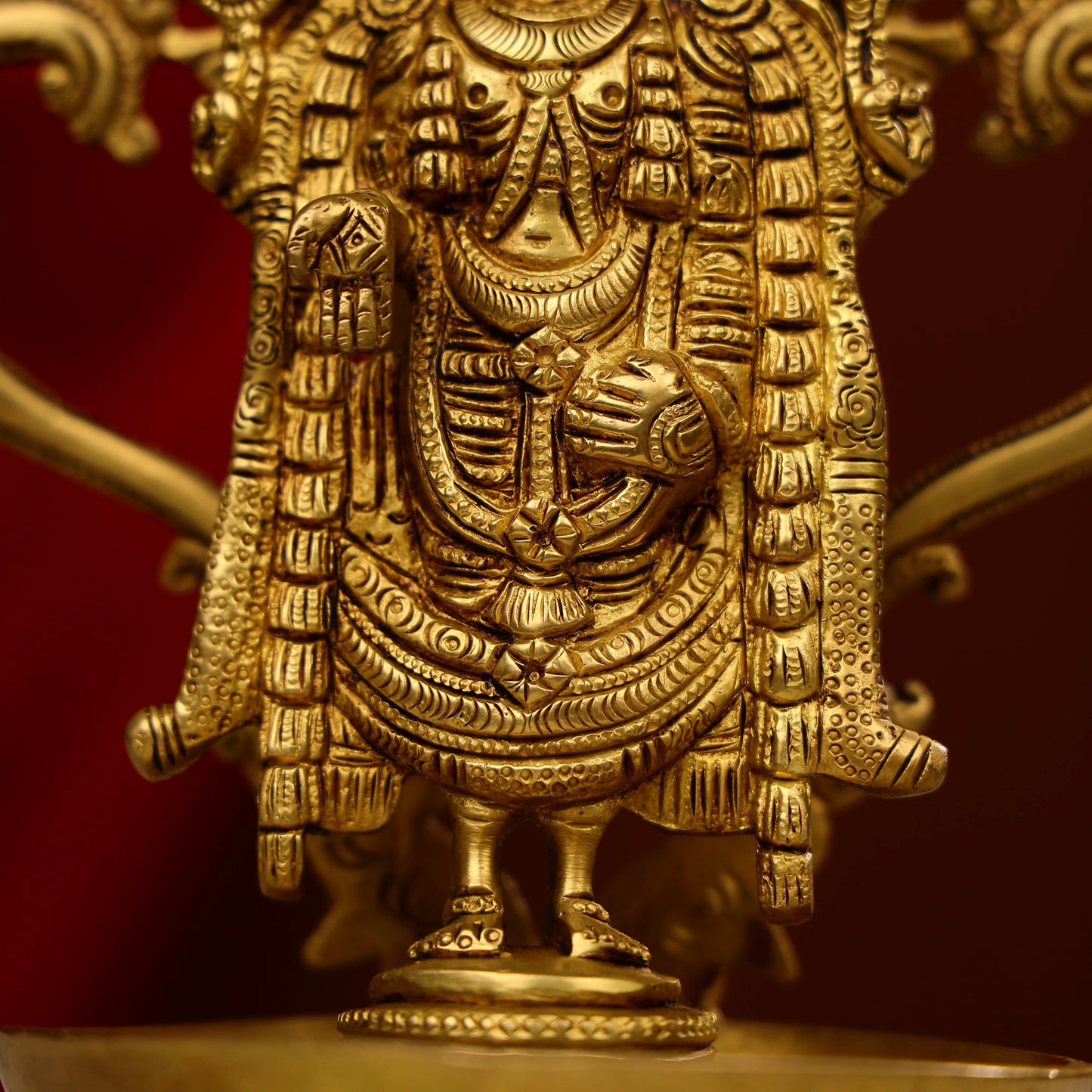 10" Brass Tirupati Balaji Venkateshwara Idol