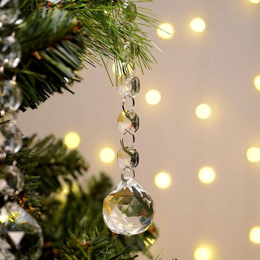 10 Strand Clear Crystal Drops-ArtyCraftz.com