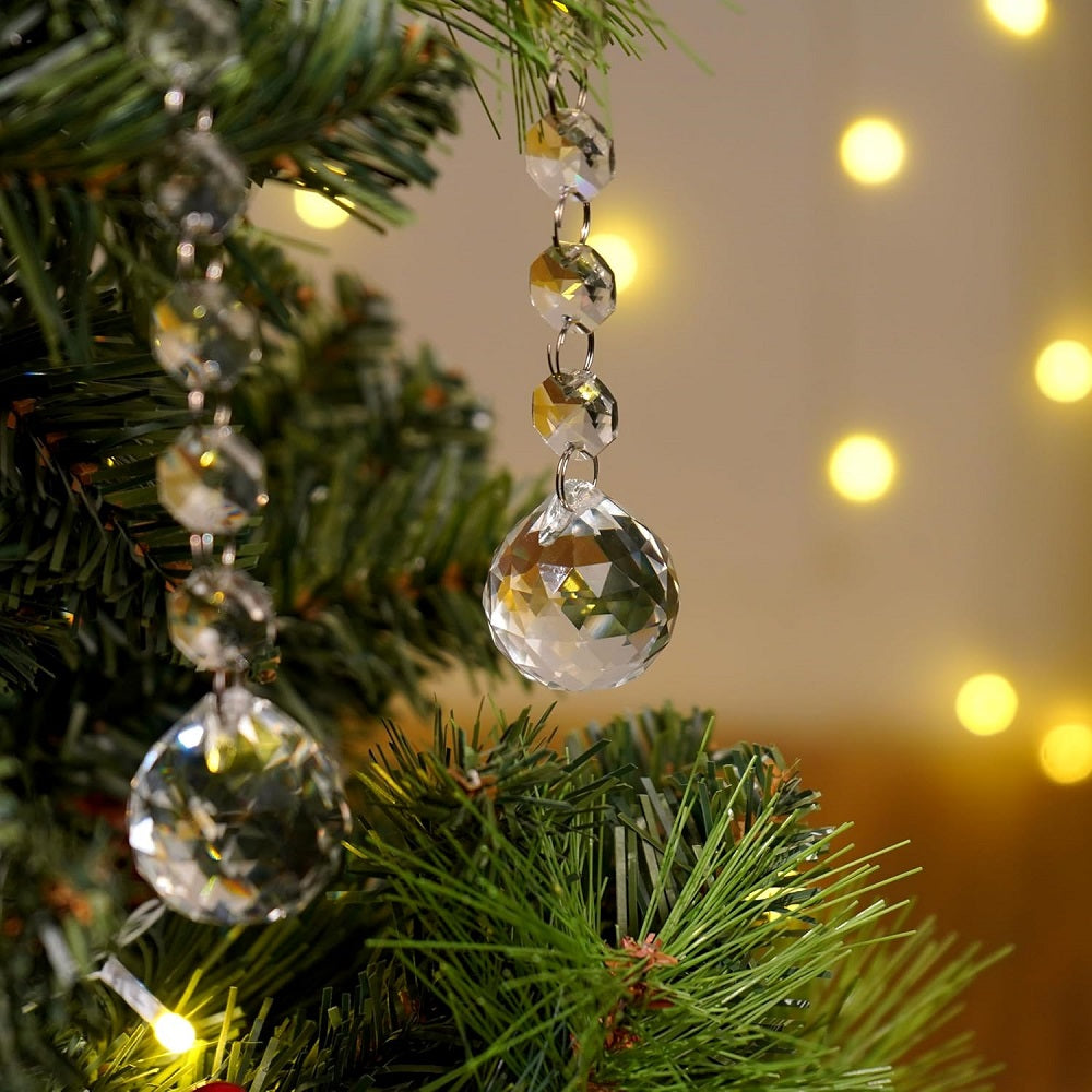 10 Strand Clear Crystal Drops-ArtyCraftz.com