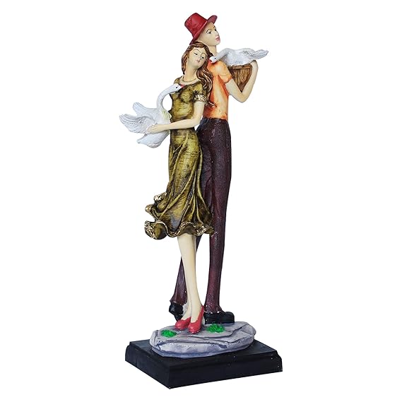 11 - Inch Resin Love Couple Statue for Decor & Wedding Gift - ArtyCraftz