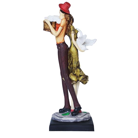 11 - Inch Resin Love Couple Statue for Decor & Wedding Gift - ArtyCraftz