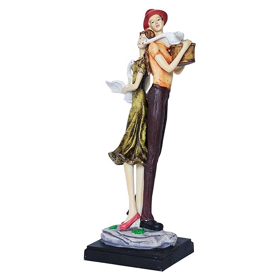 11 - Inch Resin Love Couple Statue for Decor & Wedding Gift - ArtyCraftz