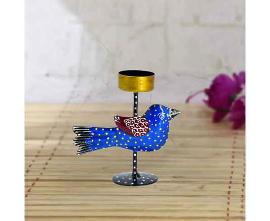 Handcrafted Iron Bird Tealight Holder Showpiece for Home Decoration
-ArtyCraftz.com