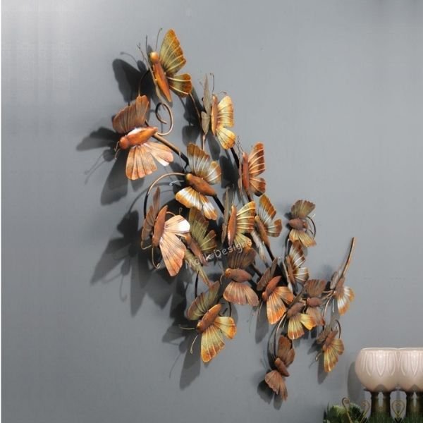 Metal Butterfly Wall Art 3d butterflies for bedroom