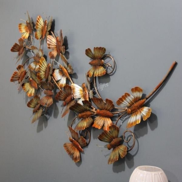 Metal Butterfly Wall Art 3d butterflies for bedroom