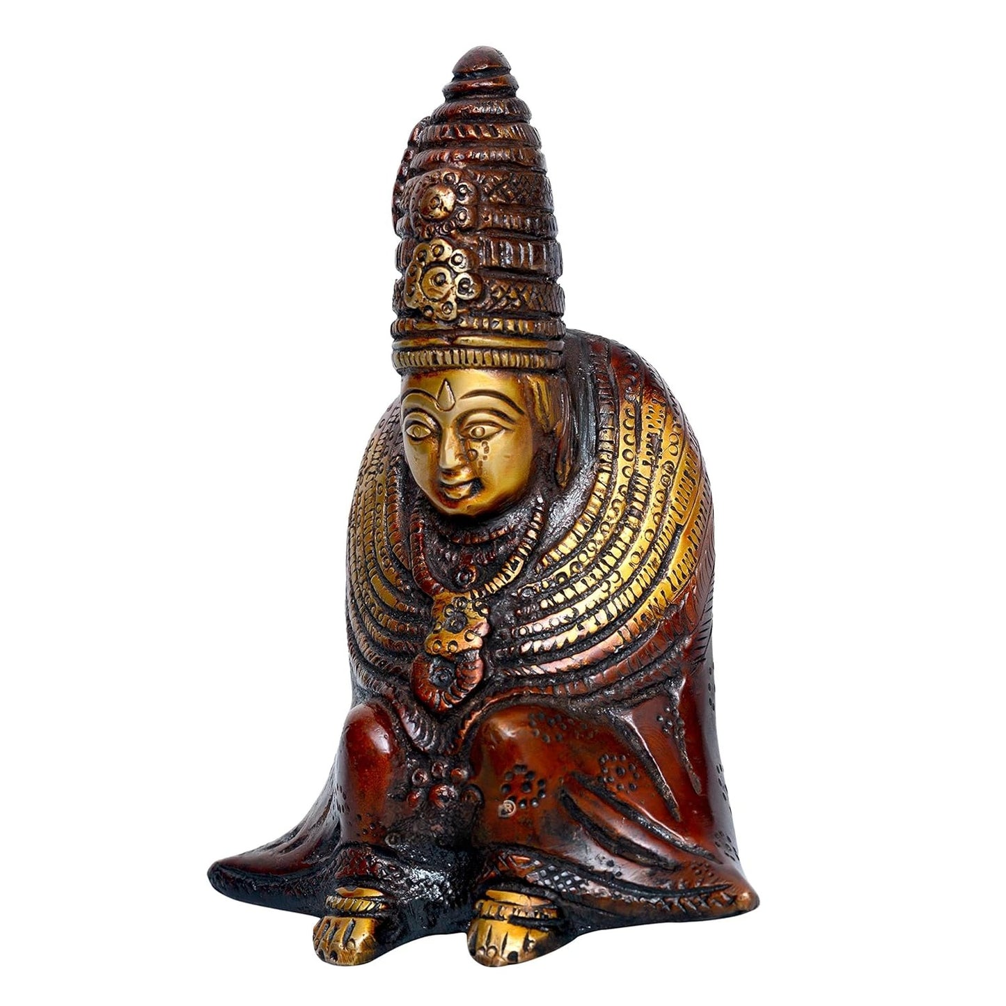 Brass Goddess Tulja Bhavani Idol