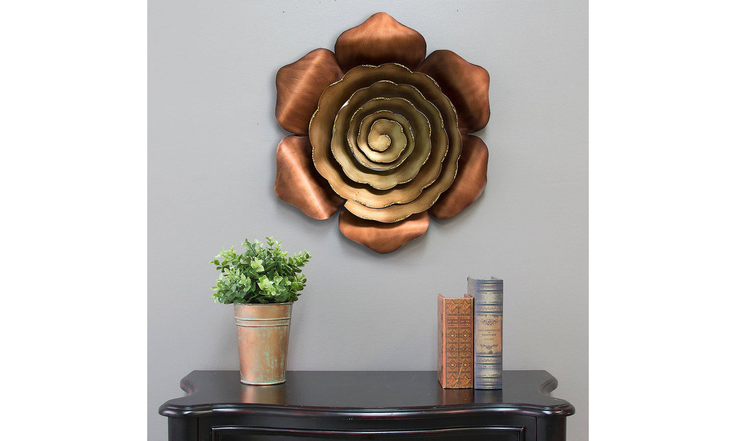 Handcrafted Metal Rose Wall Decor