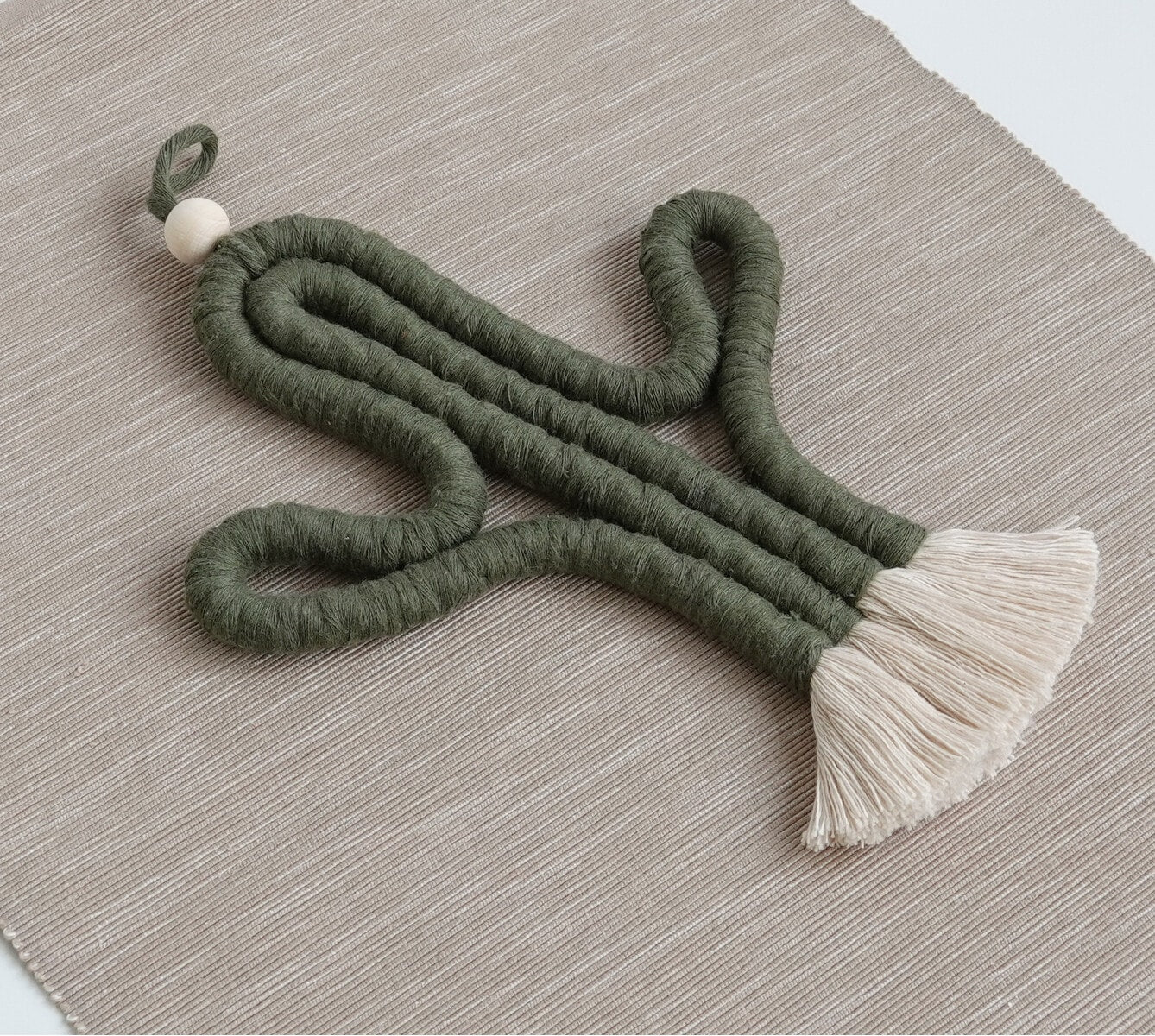 Cactus Macrame Wall Hanging