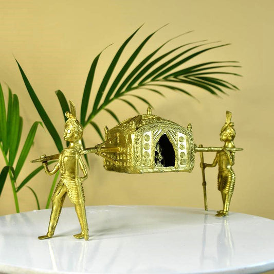 Brass Dhokra Art Royal Journey Showpiece