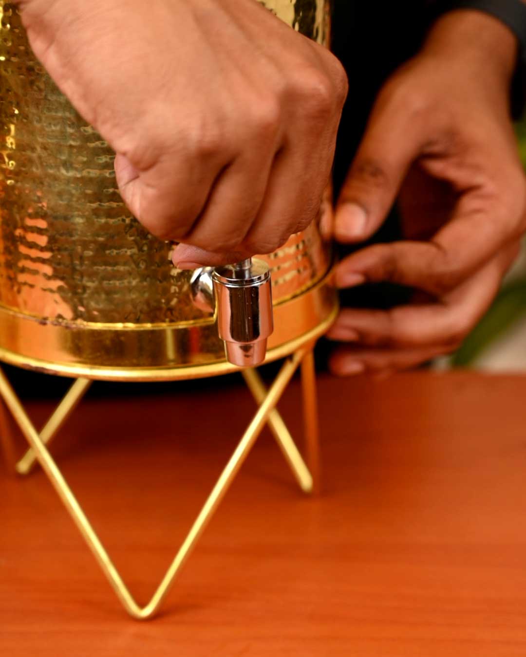 Brass Coffee Filter - Party Style Brew for 150 Cups