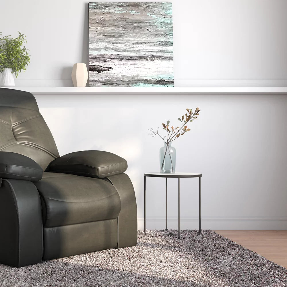 Side table, Natural & Black, 45.7 cm