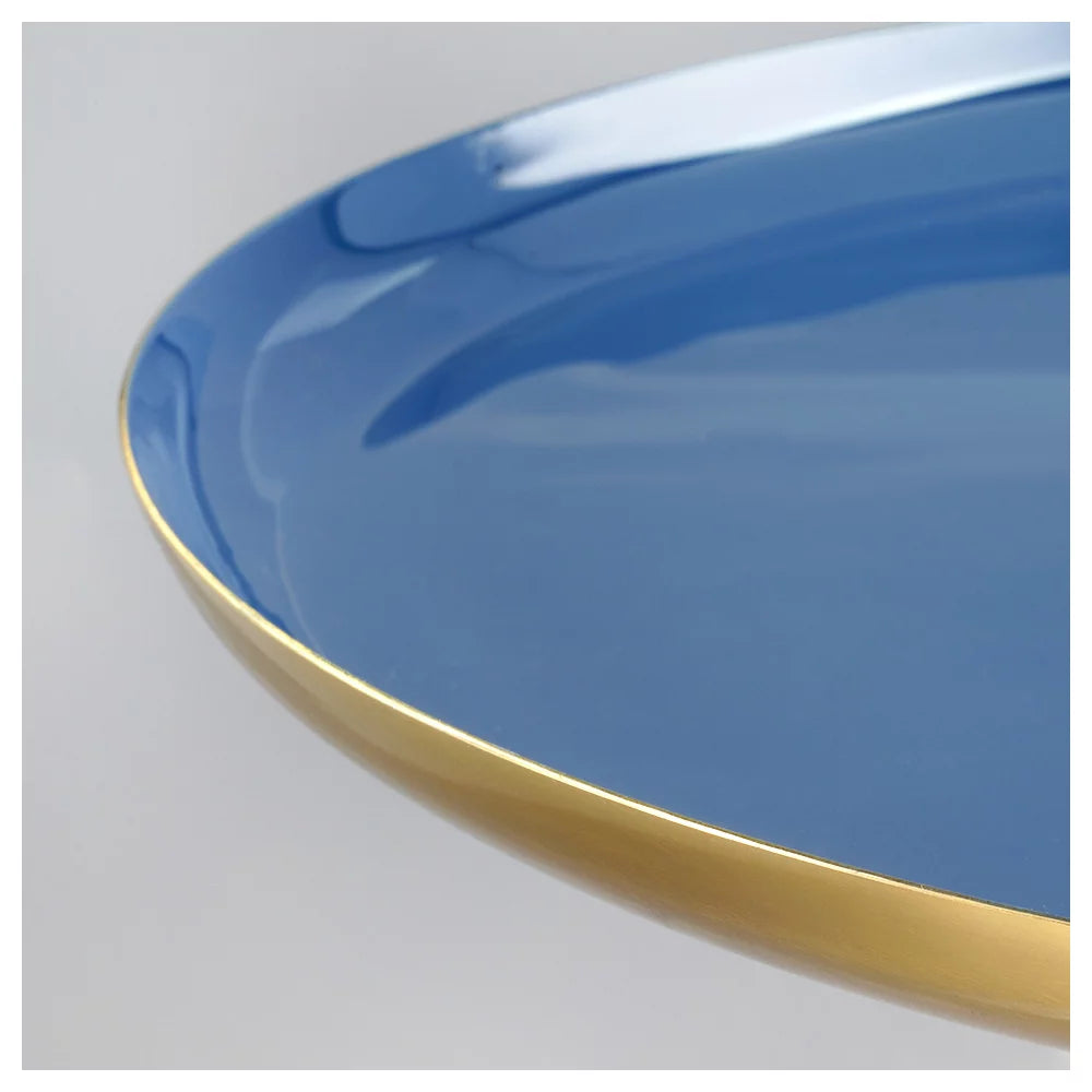 Side table, Gold, Enamel & Black, 59 cm