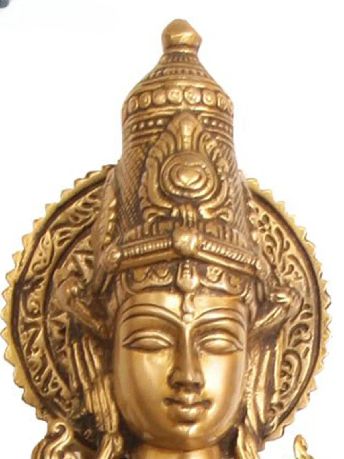 28 Inch Brass Statue of a Namaste Lady - ArtyCraftz.com