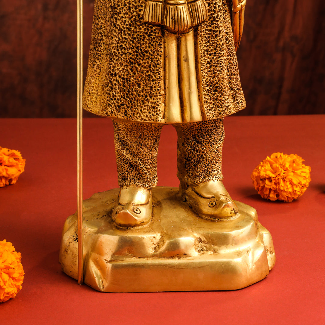 Brass Maharana Pratap Standing Statue (19 Inch)