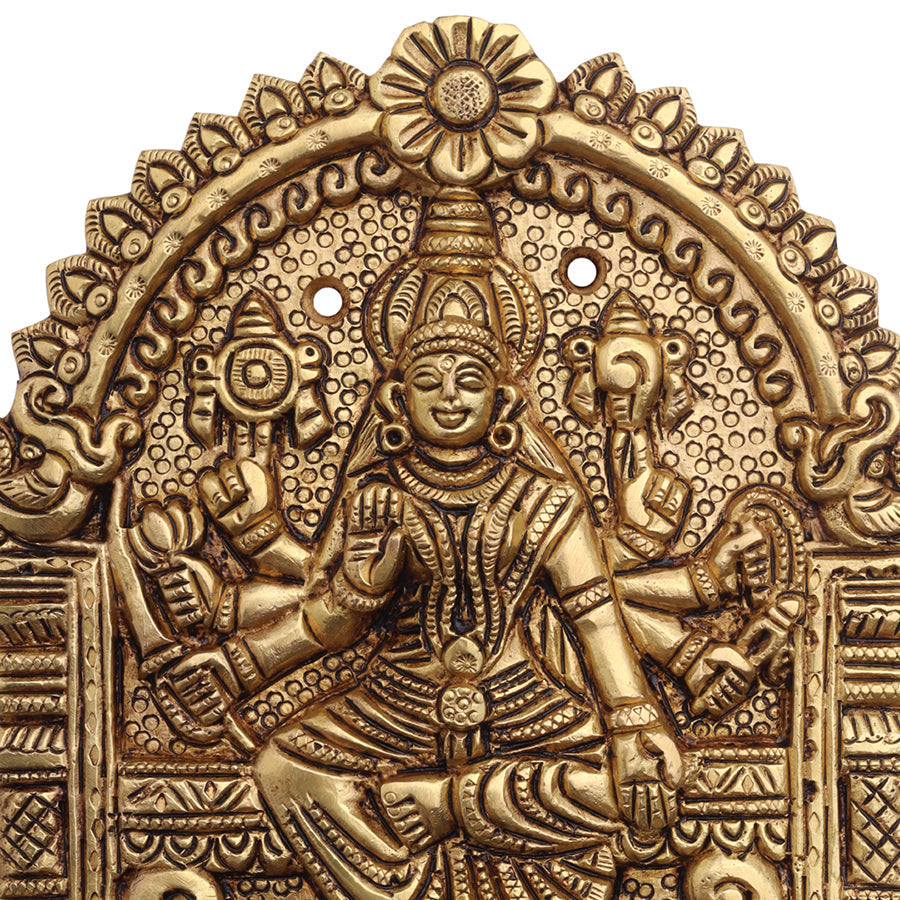 Brass AshtaLakshmi Plates Set (6 Inch)