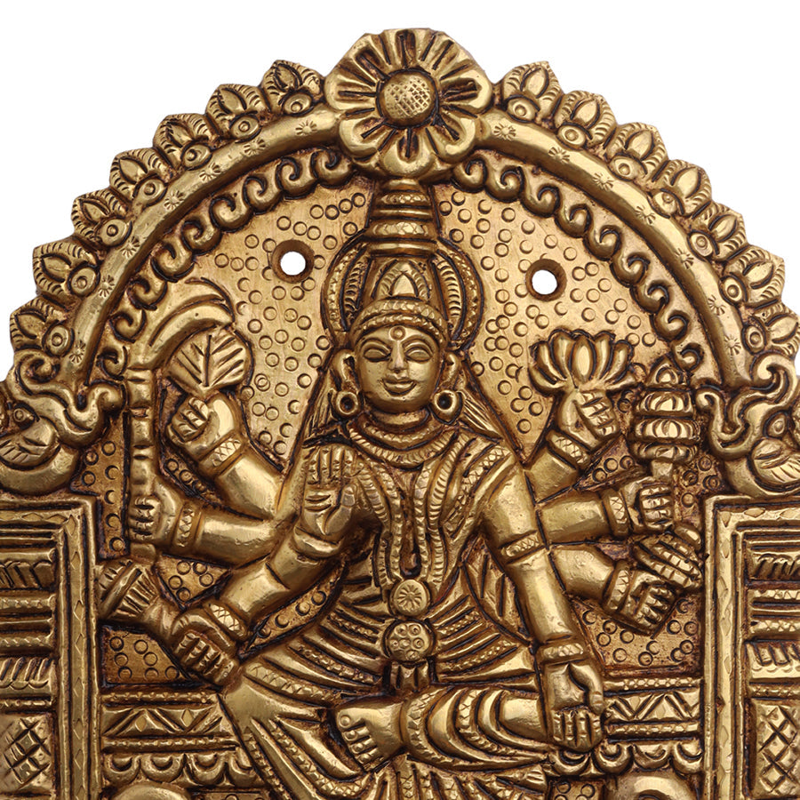 Brass AshtaLakshmi Plates Set (6 Inch)