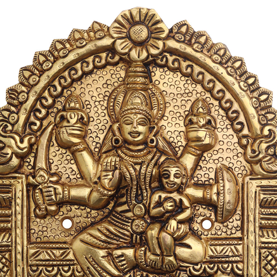 Brass AshtaLakshmi Plates Set (6 Inch)