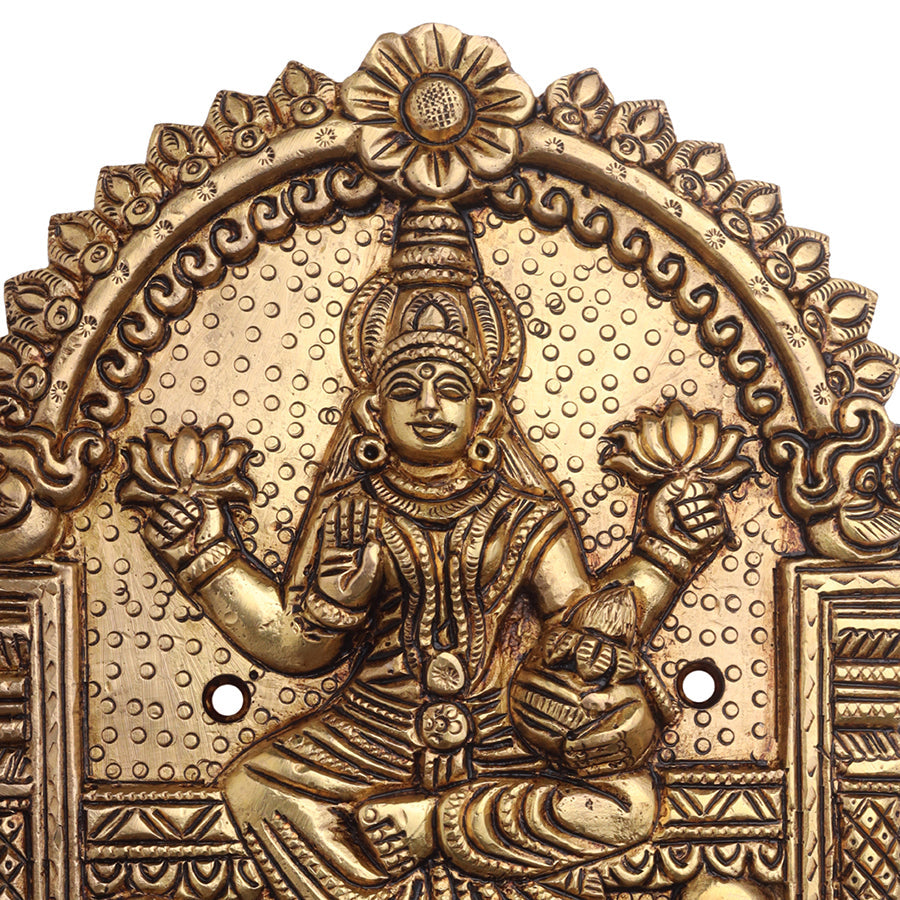 Brass AshtaLakshmi Plates Set (6 Inch)