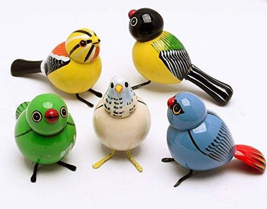 Handmade Wooden Etikoppaka Bird Pairs