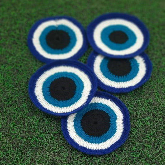 Evil Eye Crochet Coasters