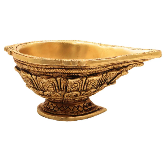 Brass Engraved Deepak-ArtyCraftz.com
