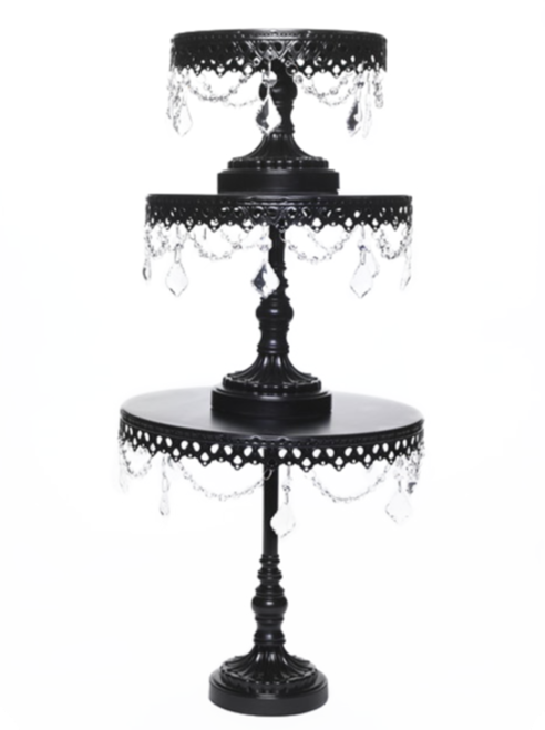 3-Tier Cupcake Stand with Crystals Beads - ArtyCraftz.com