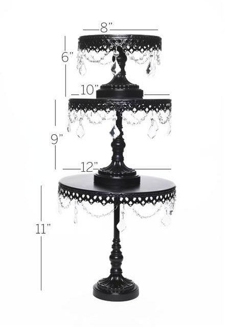 3-Tier Cupcake Stand with Crystals Beads - ArtyCraftz.com