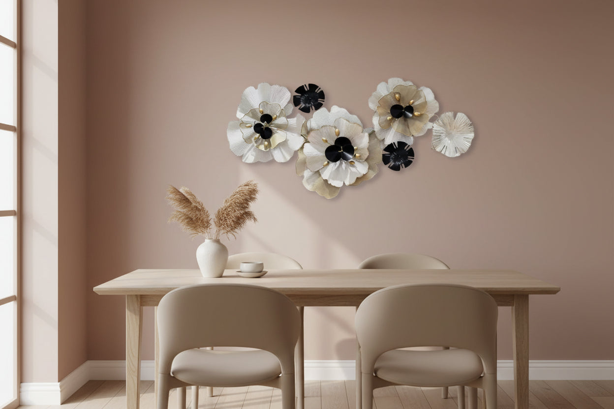 Luxury Iron Floral Wall Art-ArtyCraftz.com