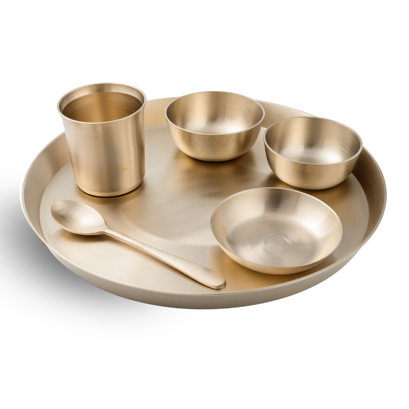 Kansa Dinner Set - Matte Finished