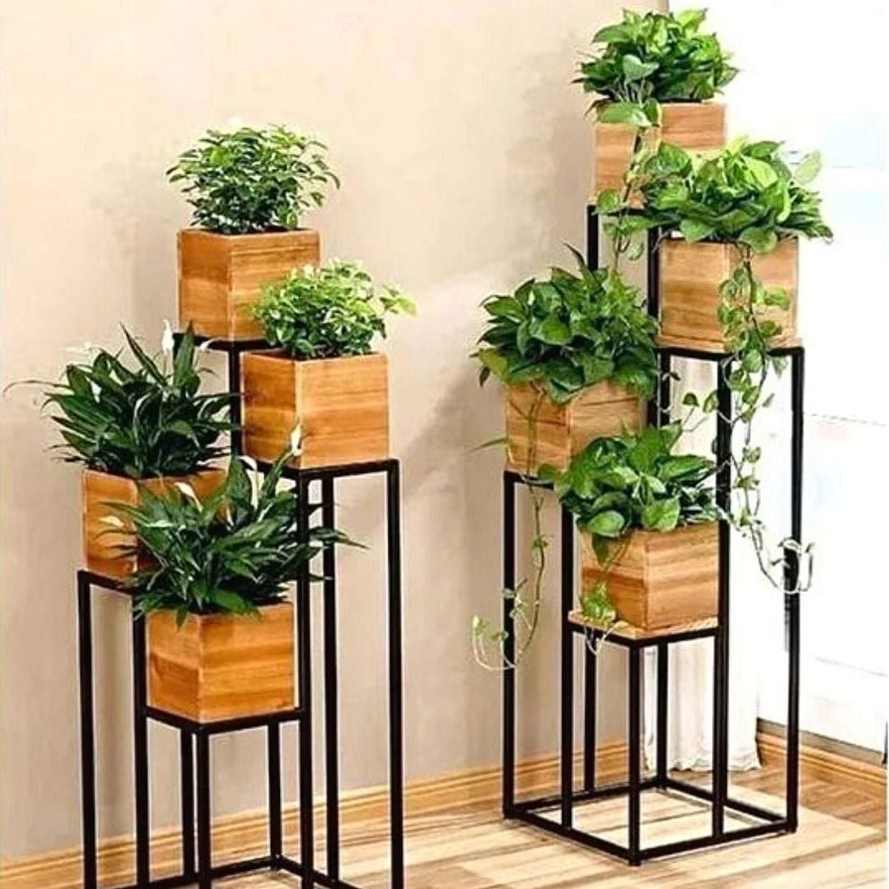 4 Tier Metal Planter Stand