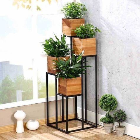 4 Tier Metal Planter Stand