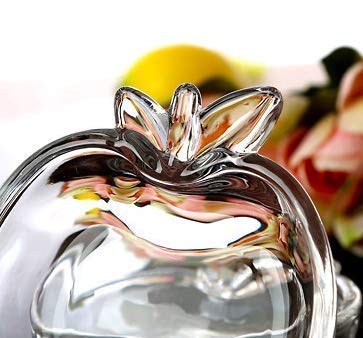 Apple Shape Glass Dessert Bowl Set