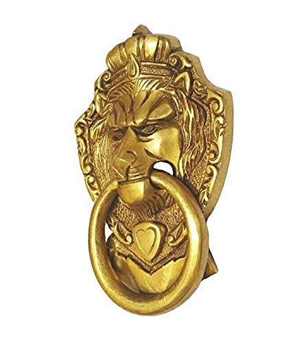 Brass Lion King Door Knocker