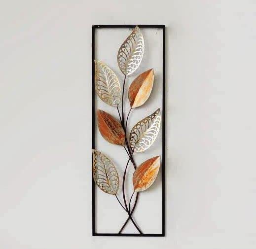 Iron Metal Handmade Decorative Wall Hanging Leaves Frame Wall Decor