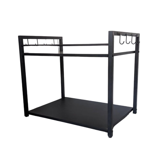 2-Tier Microwave Stand for Kitchen Metal Countertop-ArtyCraftz.com