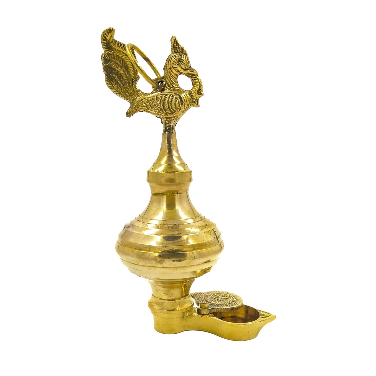 Keda Vilakku Hanging Peacock Oil Lamp