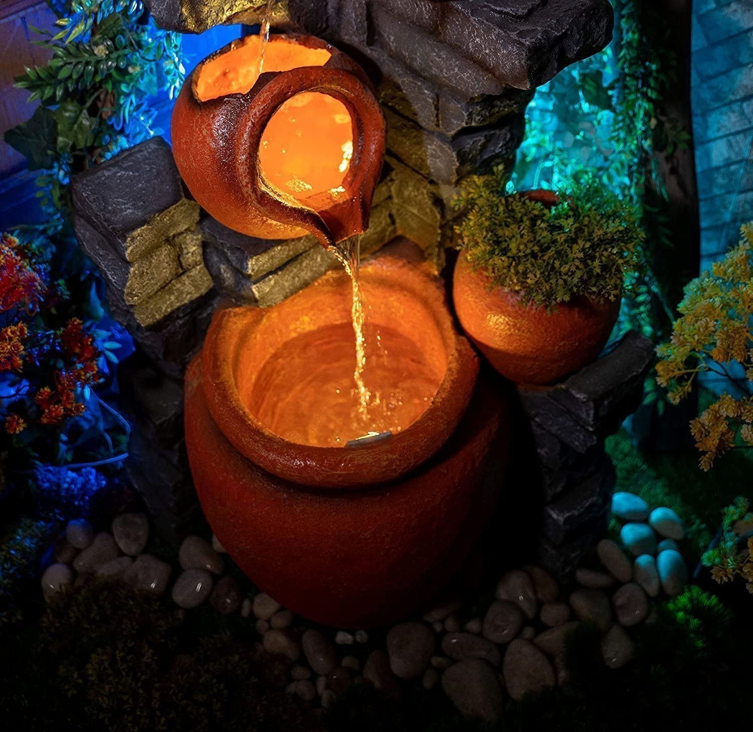 4 Steps Pot Big Fiber Fountain