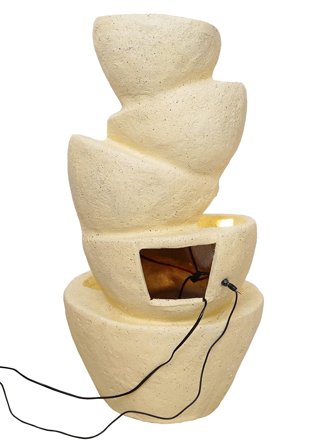 5-Tier Resin Fountain with LED Lights-ArtyCraftz.com