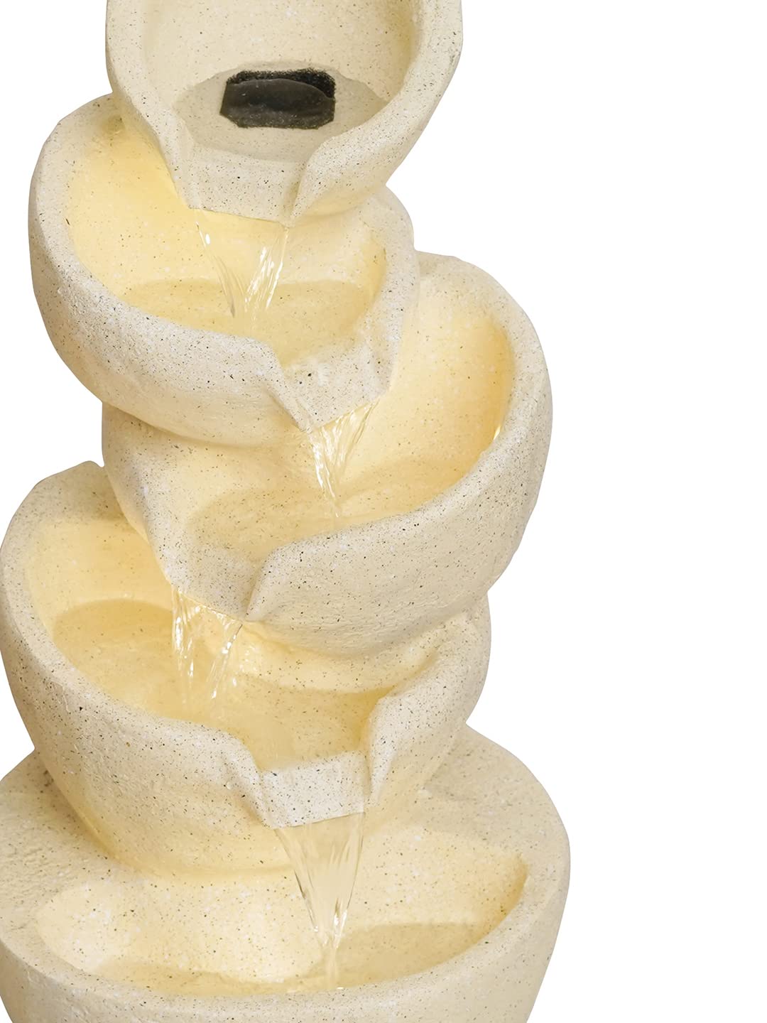5-Tier Resin Fountain with LED Lights-ArtyCraftz.com